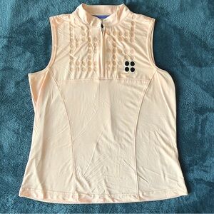 ✨Jamie Sadock Peach Dot Pattern Golf Tank Top